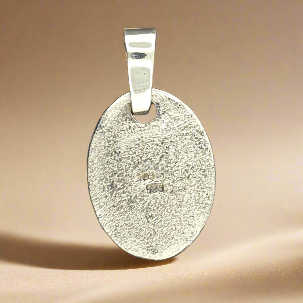 Paw Print Medallion in Sterling Silver or Antique Bronze - Le Dragon Argenté