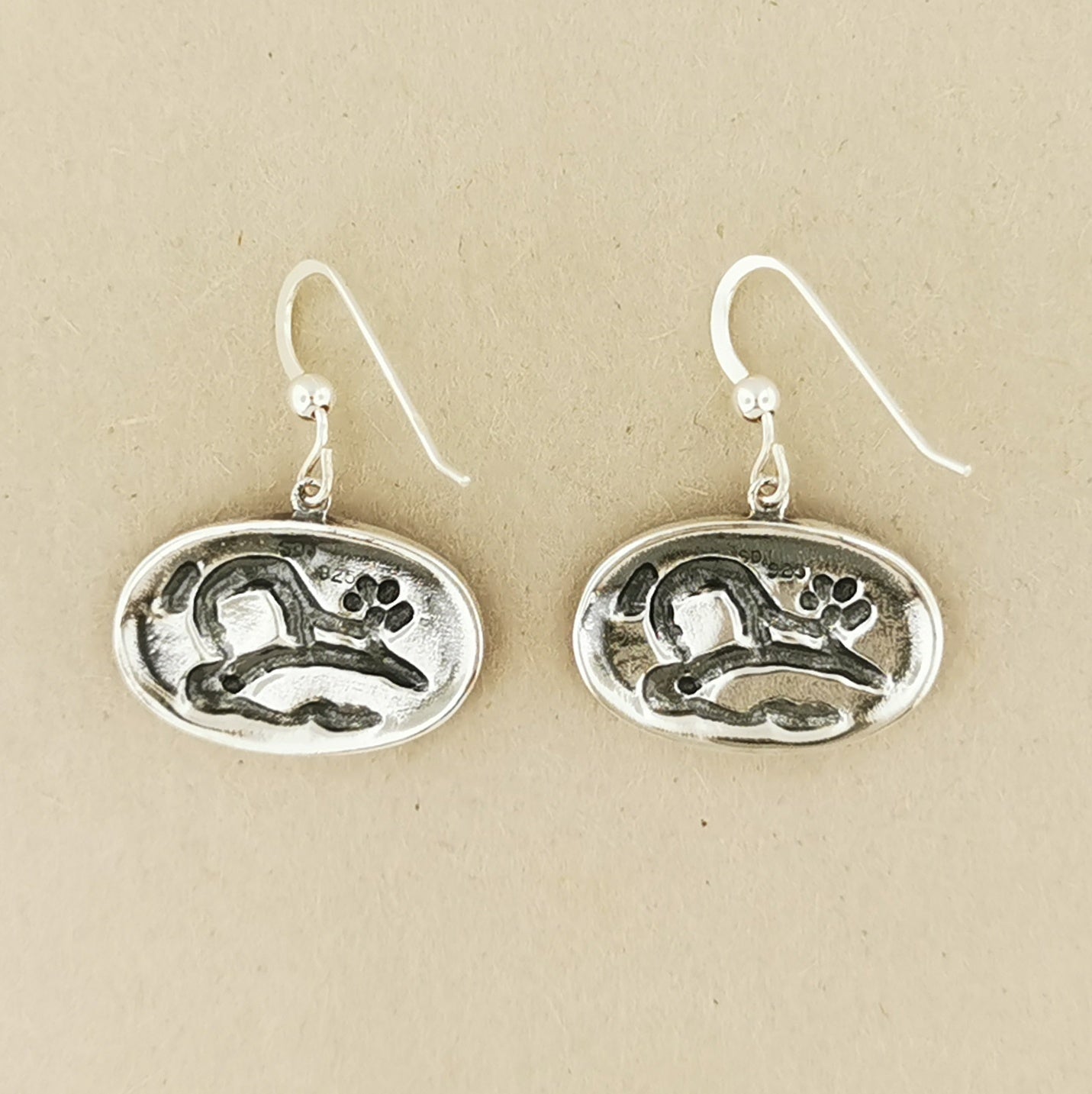 Raven Skull & Flowers Charm Earrings - Le Dragon Argenté