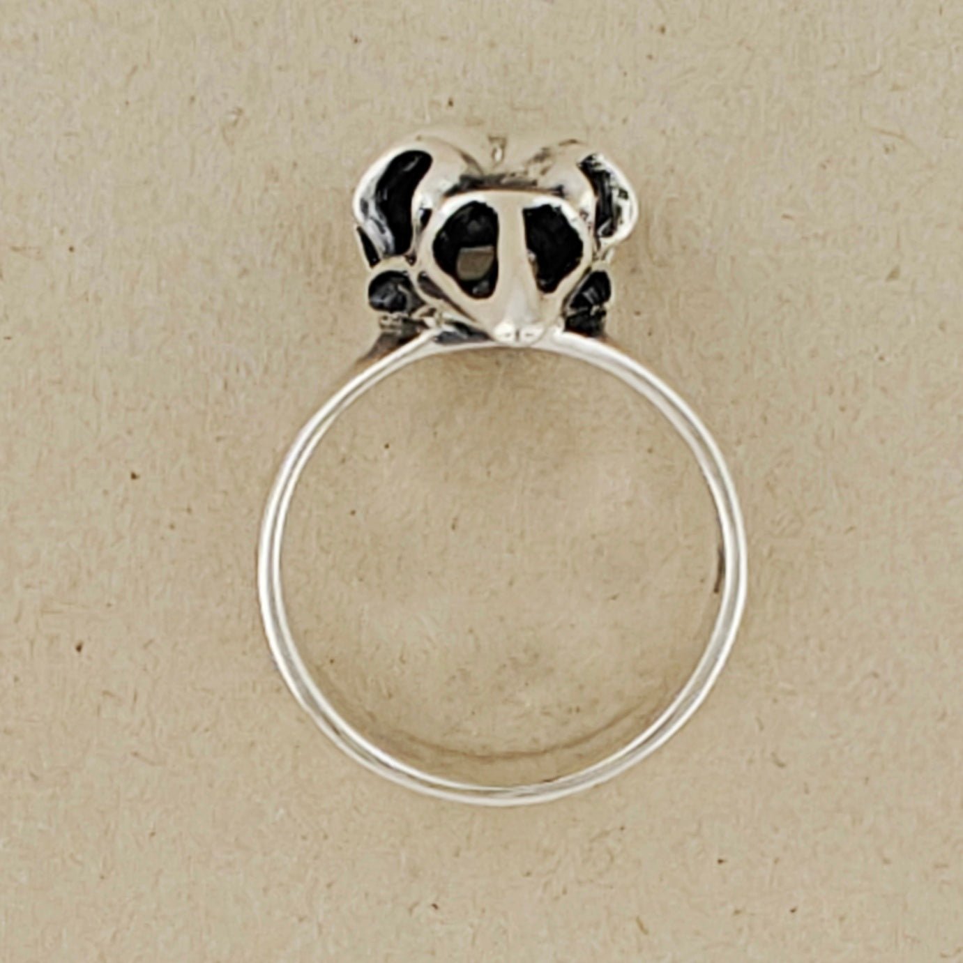 Raven Skull Ring - Le Dragon Argenté - 925 silver raven - bird skull - everyday ring
