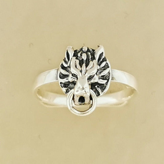 Small FF7 Fenrir Wolf Ring - Le Dragon Argenté
