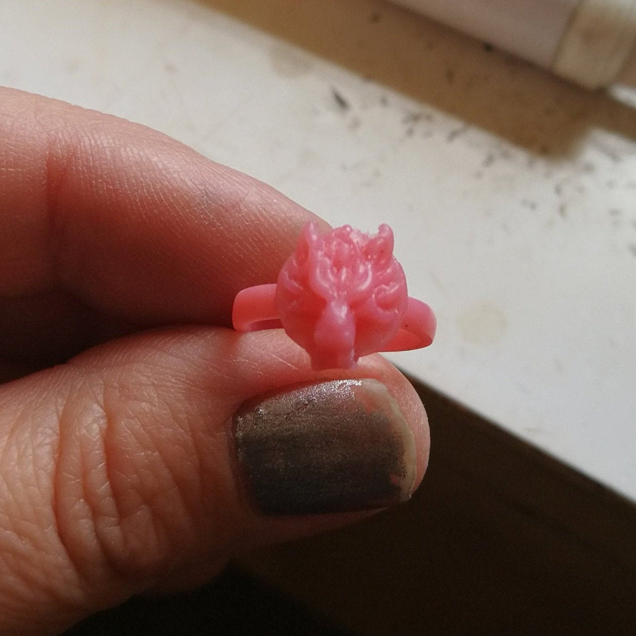 Small FF7 Fenrir Wolf Ring - Le Dragon Argenté