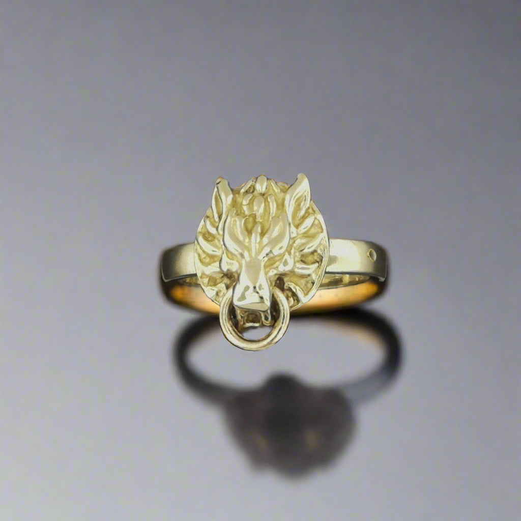 Small FF7 Fenrir Wolf Ring - Le Dragon Argenté