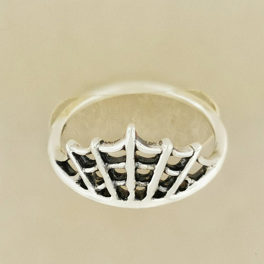 Spiderweb Ring in Sterling Silver- Le Dragon Argenté