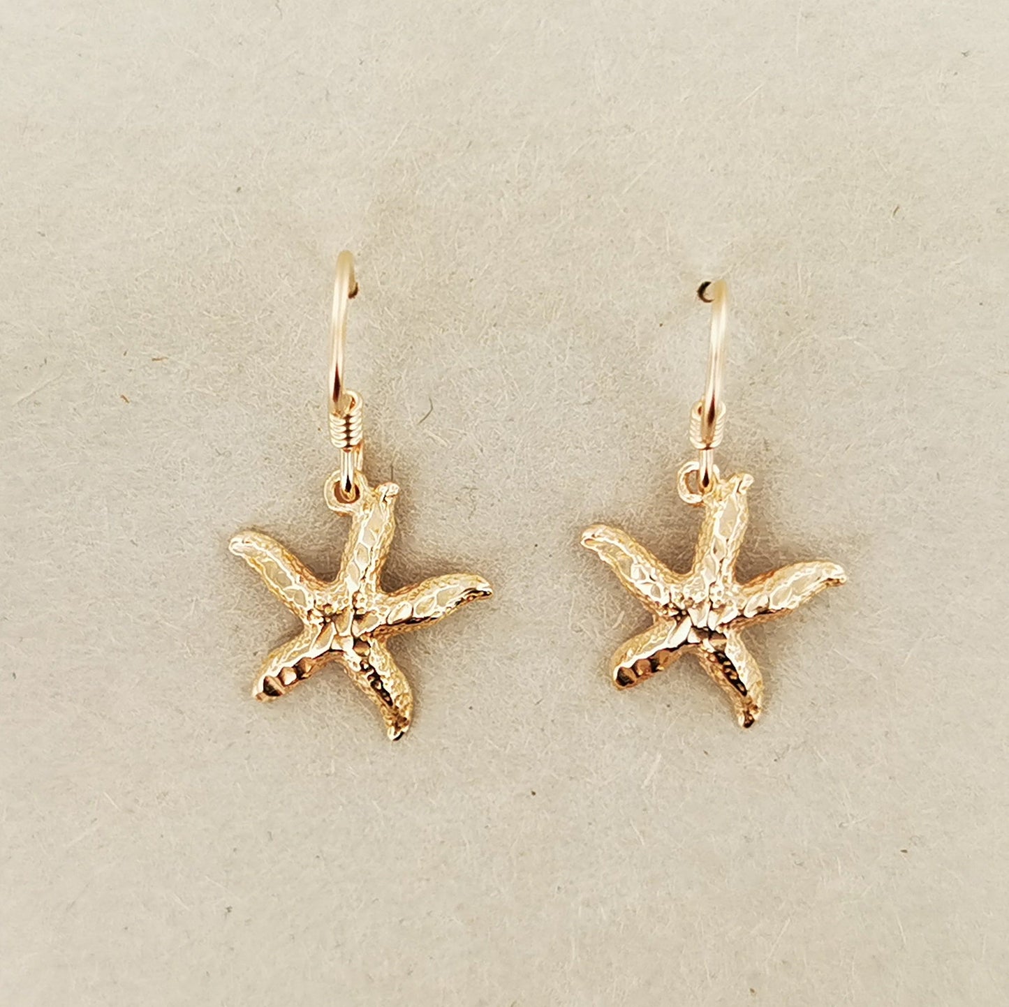 Starfish drop earrings perfect for vacations gifts or nautical fans