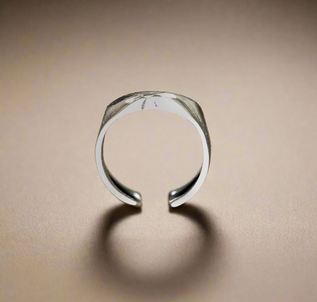 Sterling Silver Adjustable Cat Ring - Le Dragon Argenté