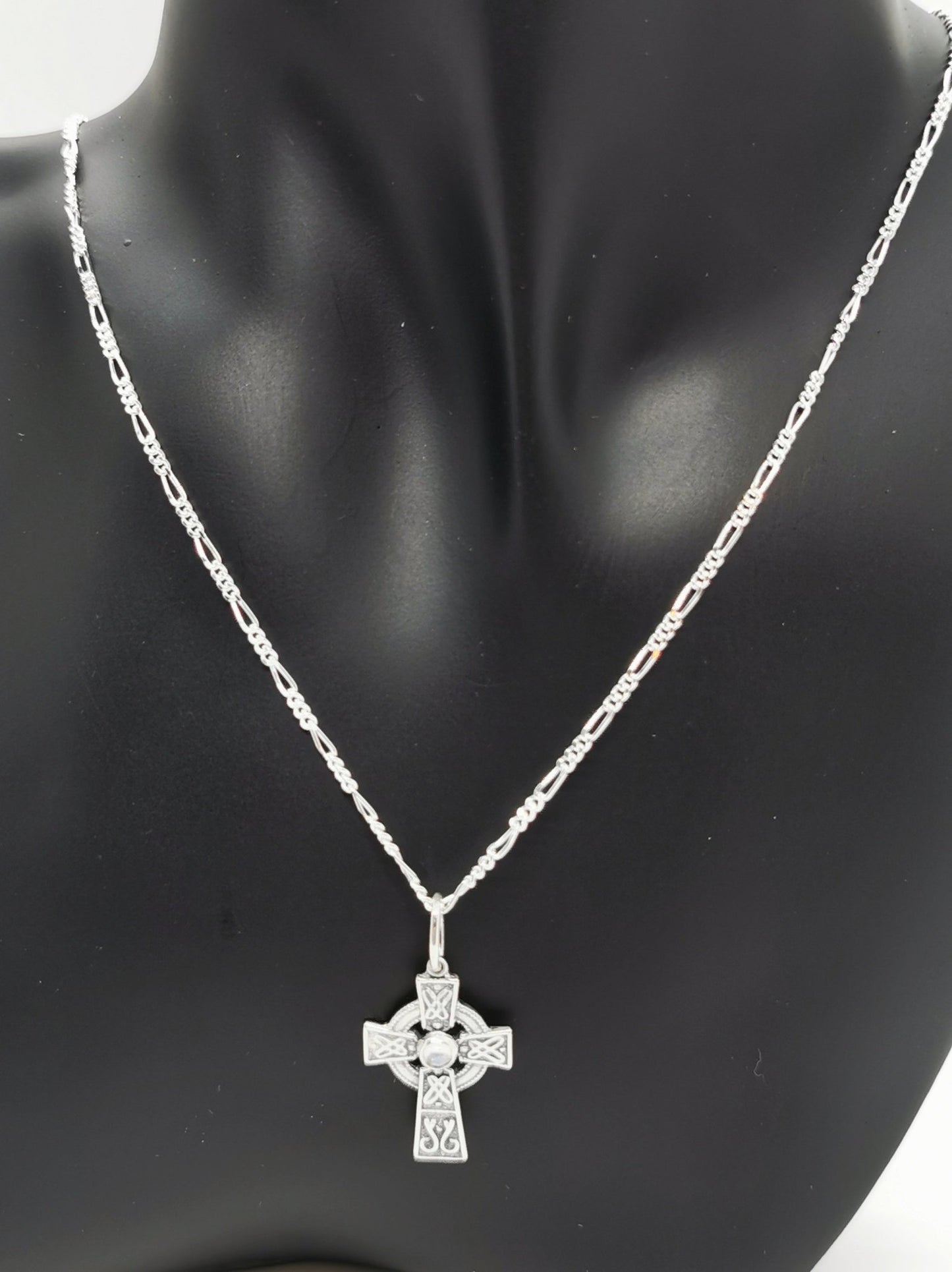 Sterling silver figgaro chain made to order - Le Dragon Argenté