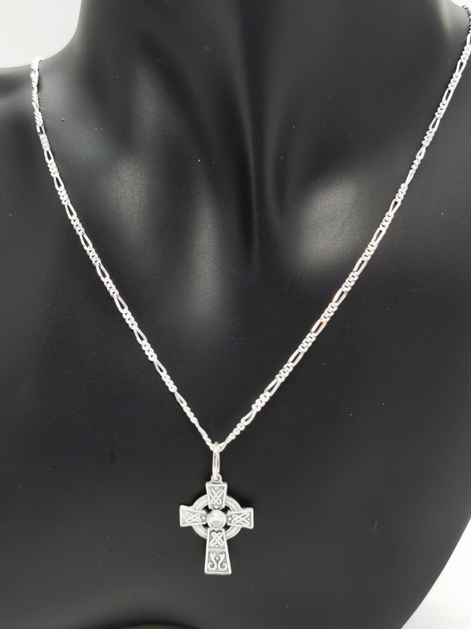 Sterling silver figgaro chain made to order - Le Dragon Argenté