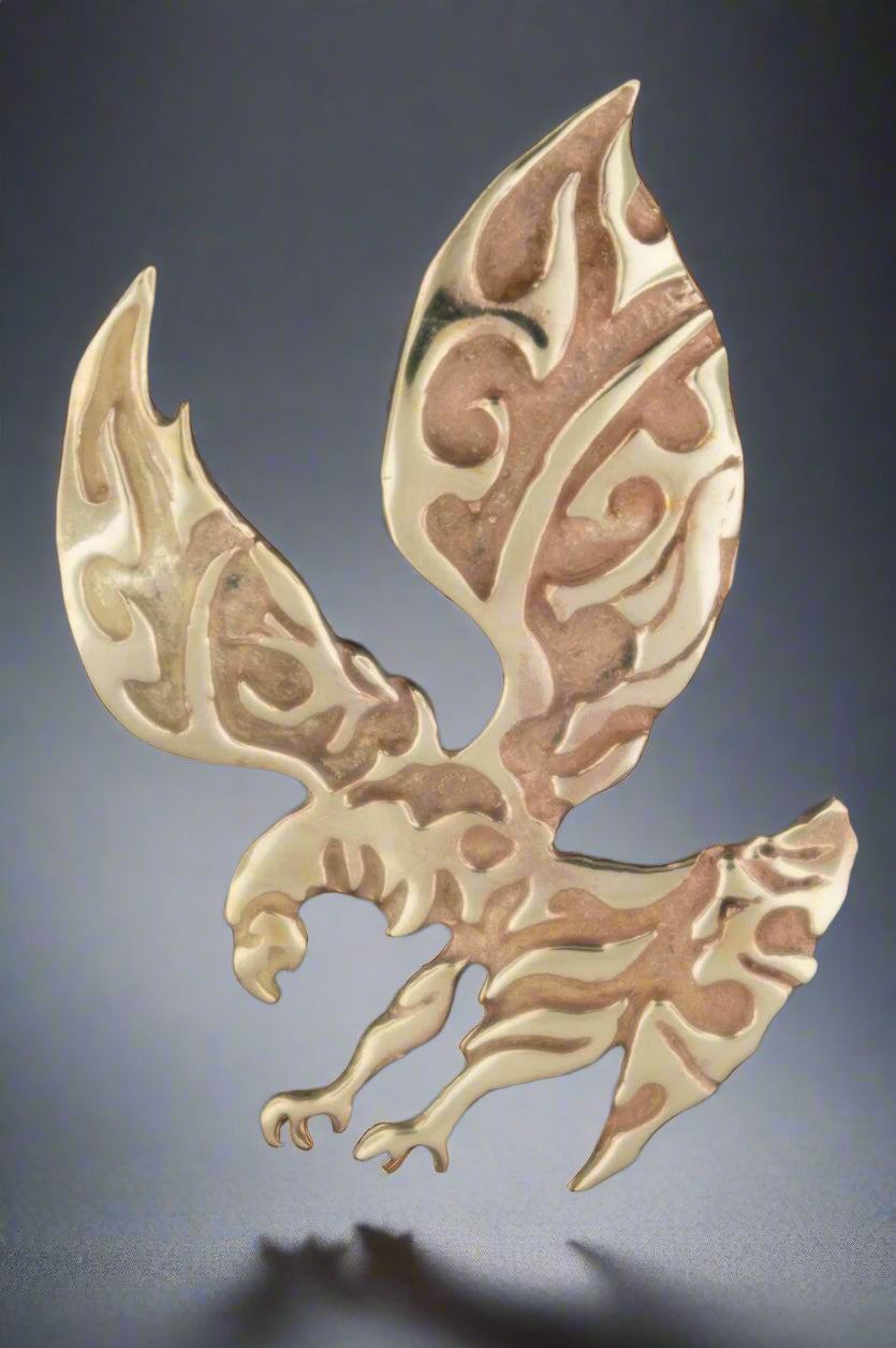 Tribal Animal Pendant in Sterling Silver or Antique Bronze - Le Dragon Argenté