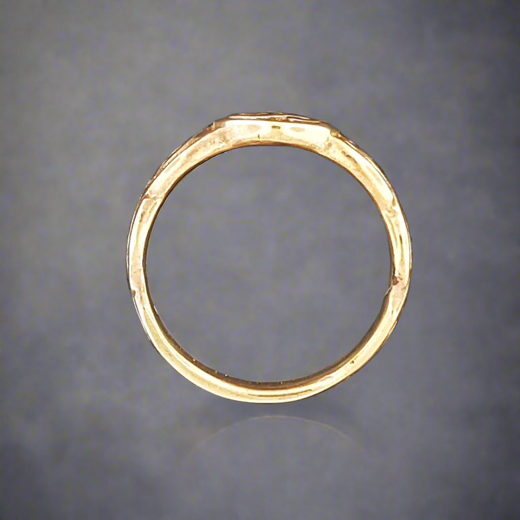 Triskele Knotwork Ring in Sterling Silver or Antique Bronze - Le Dragon Argenté