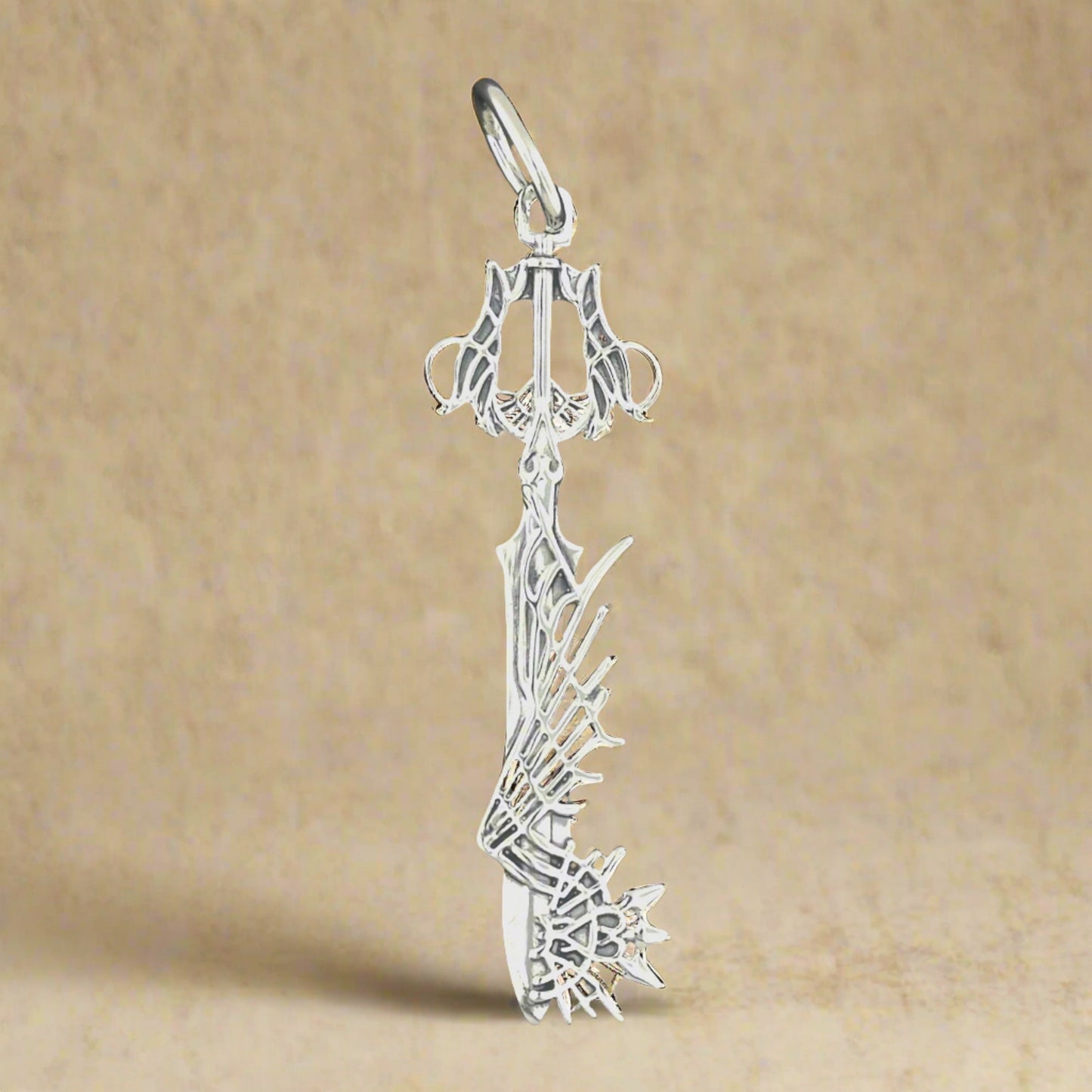 Kingdom Hearts Ultima Keyblade Pendant in Sterling Silver, KH Keyblade Pendant, Video Game Pendant, Ultima keyblade pendant, kingdom hearts jewelry, kingdom hearts pendant, kingdom hearts cosplay, video game jewelry