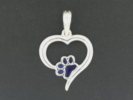 Heart and Paw Print Pendant in Sterling Silver or Antique Bronze, Rainbow Pet Pendant, Pet Lover Pendant, Pet Lover Jewelry, Pet Lover Jewellery, Pet Love Pendant, Paw Print Jewelry, Paw Print Jewellery, Paw Print Pendant, Dog Paw Pendant, Cat Paw Pendant, Cat Lover Pendant, Dog Lover Pendant, Silver Heart Pendant, Bronze Heart Pendant, Cat Heart Pendant, Dog Heart Pendant, Love Your Pet Charm