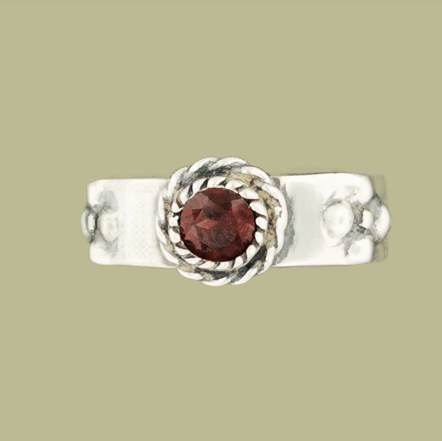Howls Moving Castle Ring in Sterling Silver with Natural Gemstone - Le Dragon Argenté