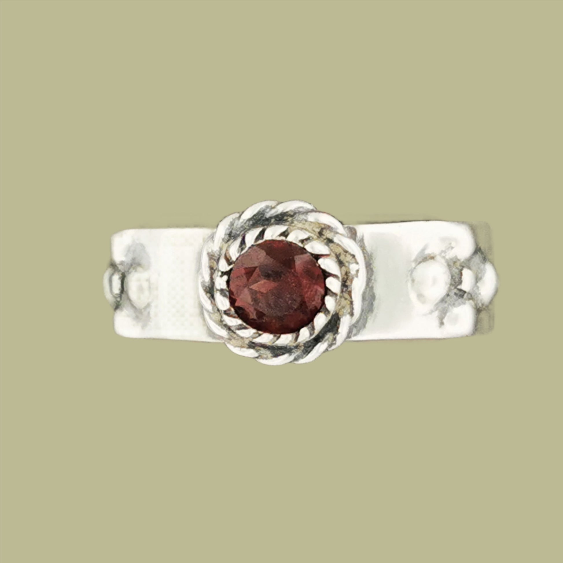 Howls Moving Castle Ring in Sterling Silver with Natural Gemstone - Le Dragon Argenté