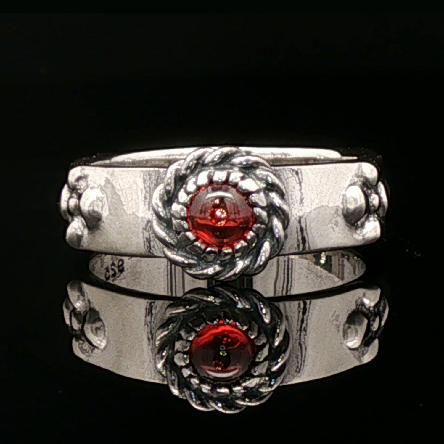 Howls Moving Castle Ring in Sterling Silver with Imitation Birthstone - Le Dragon Argenté