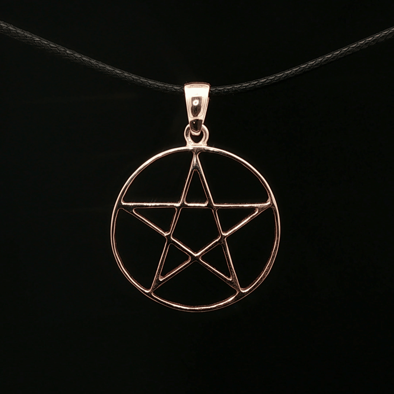 Large Pentacle Pendant in Sterling Silver or Antique Bronze - Le Dragon Argenté