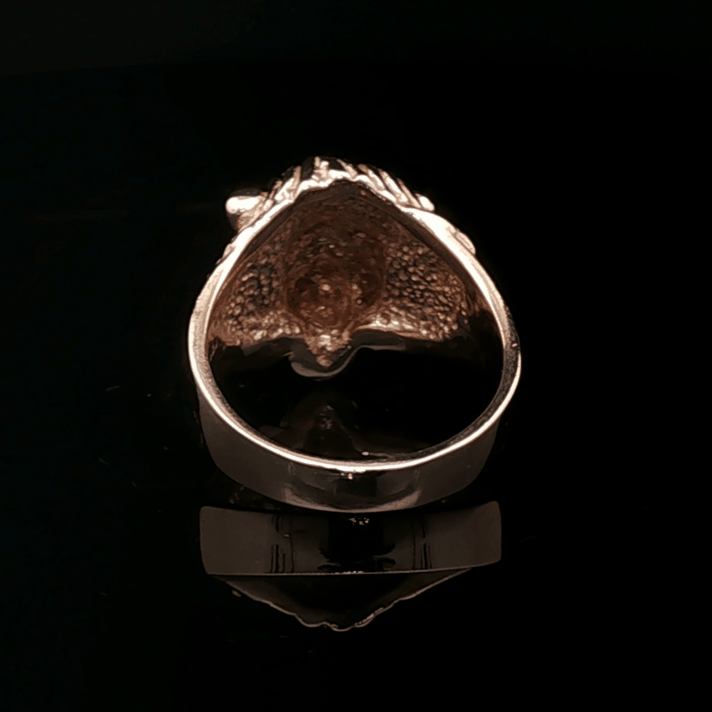 1950s Vintage Style Classic Lion Ring in Antique Bronze - Le Dragon Argenté