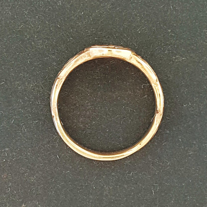 Triskele Knotwork Ring in Sterling Silver or Antique Bronze