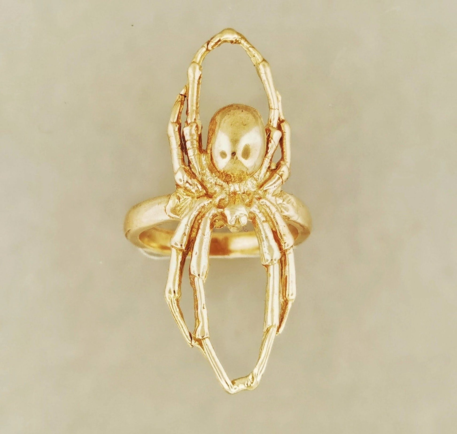 3D Spider Ring in Sterling Silver or Antique Bronze - Le Dragon Argenté