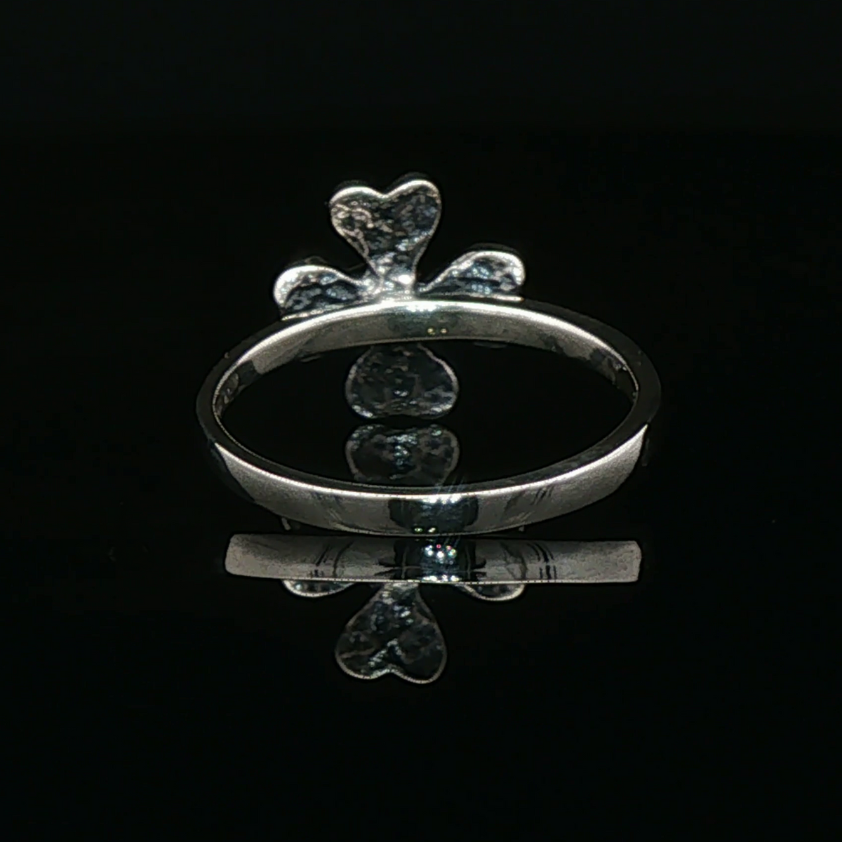 4 Leaf Clover Birthstone Ring In Sterling Silver - Le Dragon Argenté