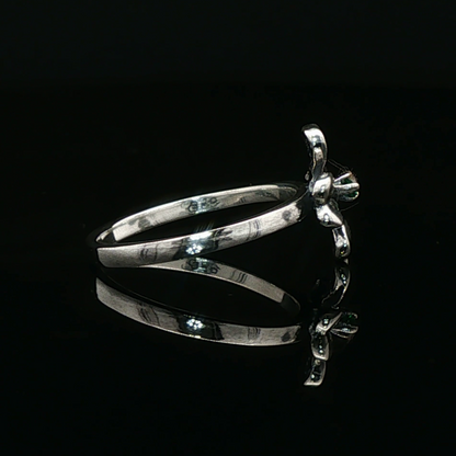 4 Leaf Clover Birthstone Ring In Sterling Silver - Le Dragon Argenté