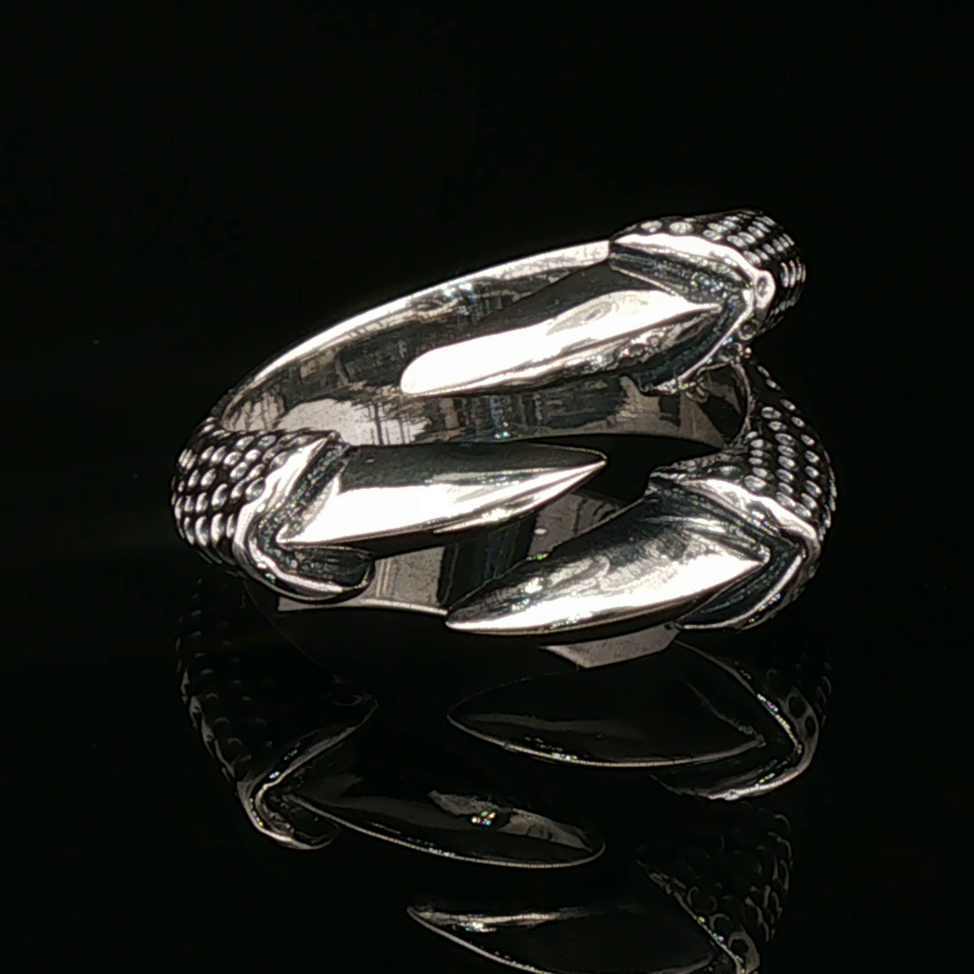 Adjustable Dragon Claw Ring - Le Dragon Argenté