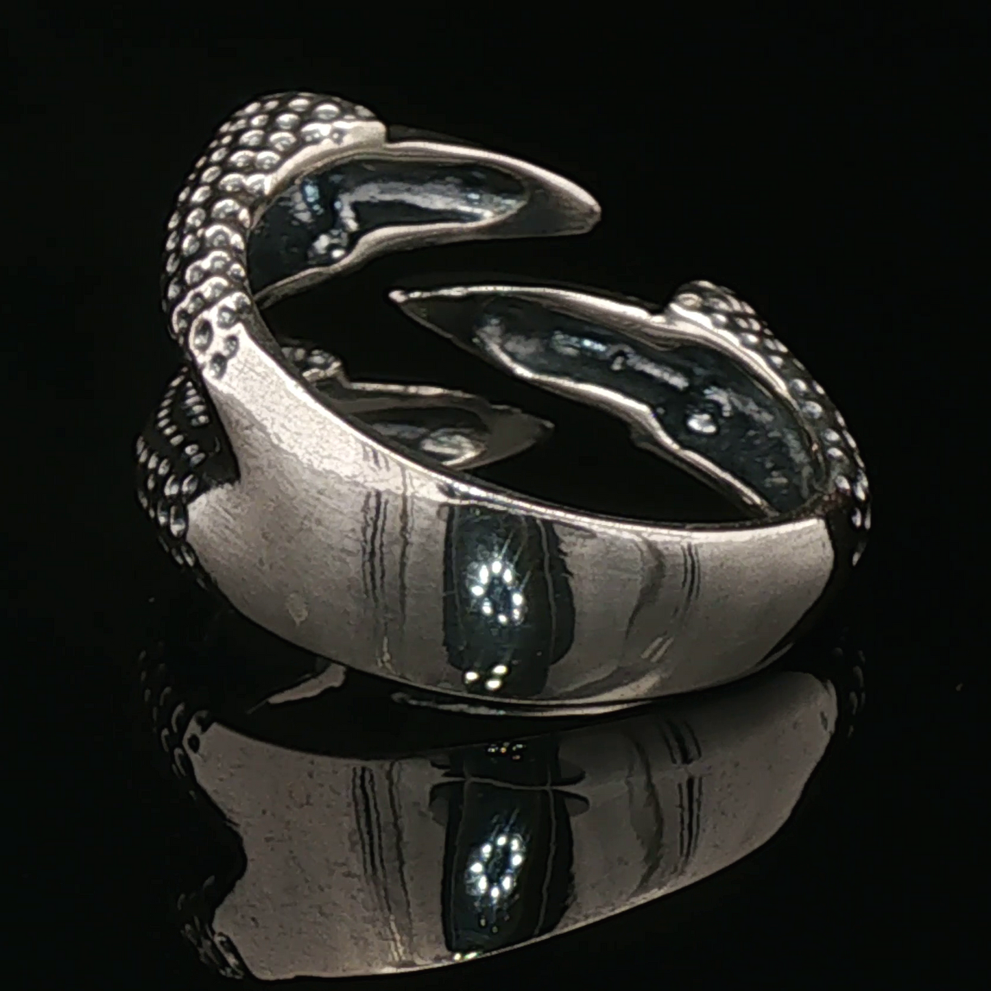 Adjustable Dragon Claw Ring - Le Dragon Argenté