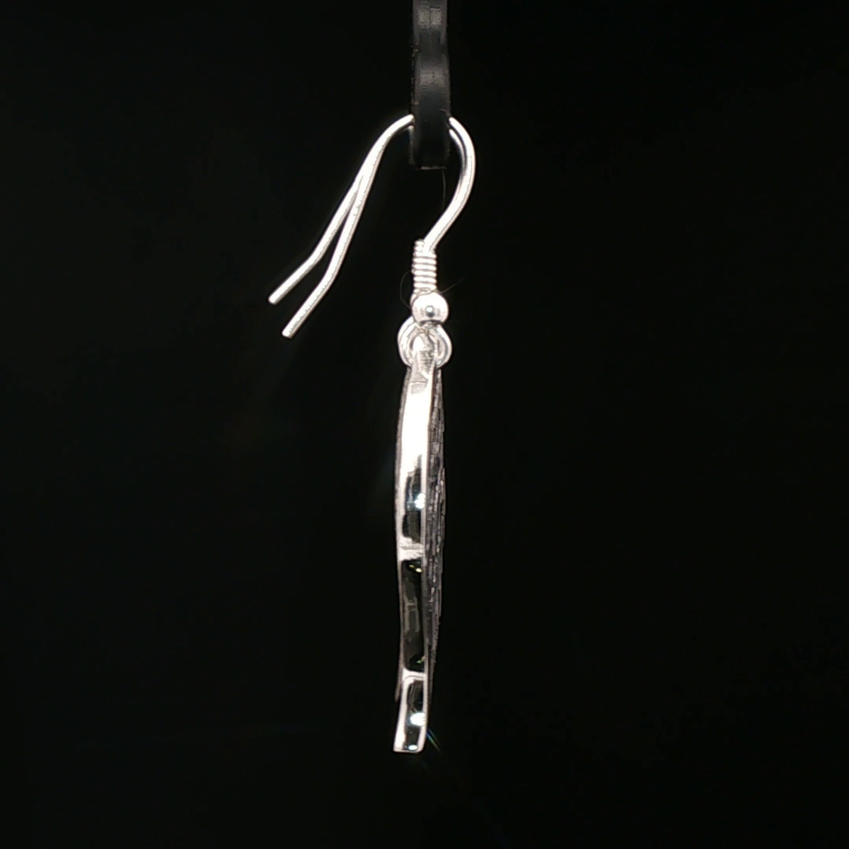 Angel Wing Charm Earrings in Sterling Silver - Le Dragon Argenté