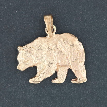 Pendentif ours en or fabriqué sur commande