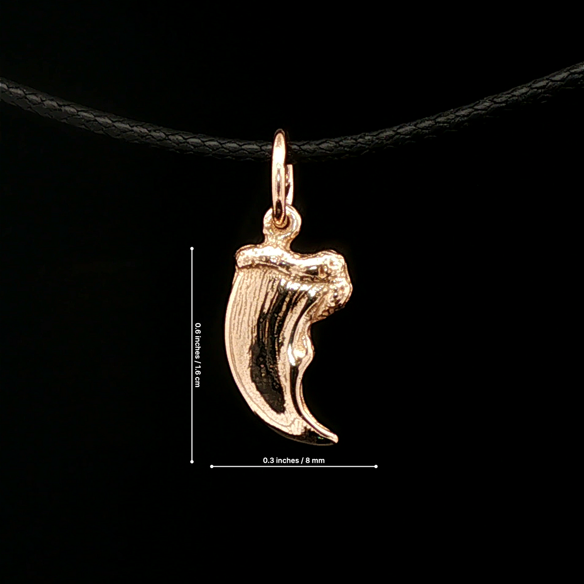 Bear Claw Charm Pendant in Antique Bronze - Le Dragon Argenté