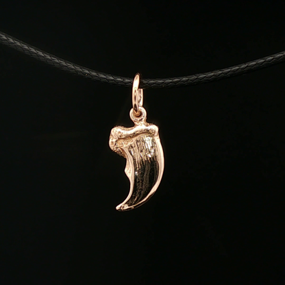 Bear Claw Charm Pendant in Antique Bronze - Le Dragon Argenté