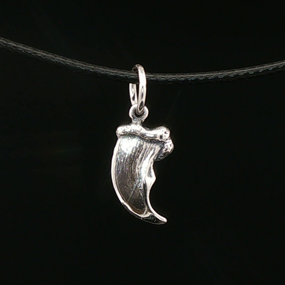 Bear Claw Charm Pendant in Sterling Silver - Le Dragon Argenté