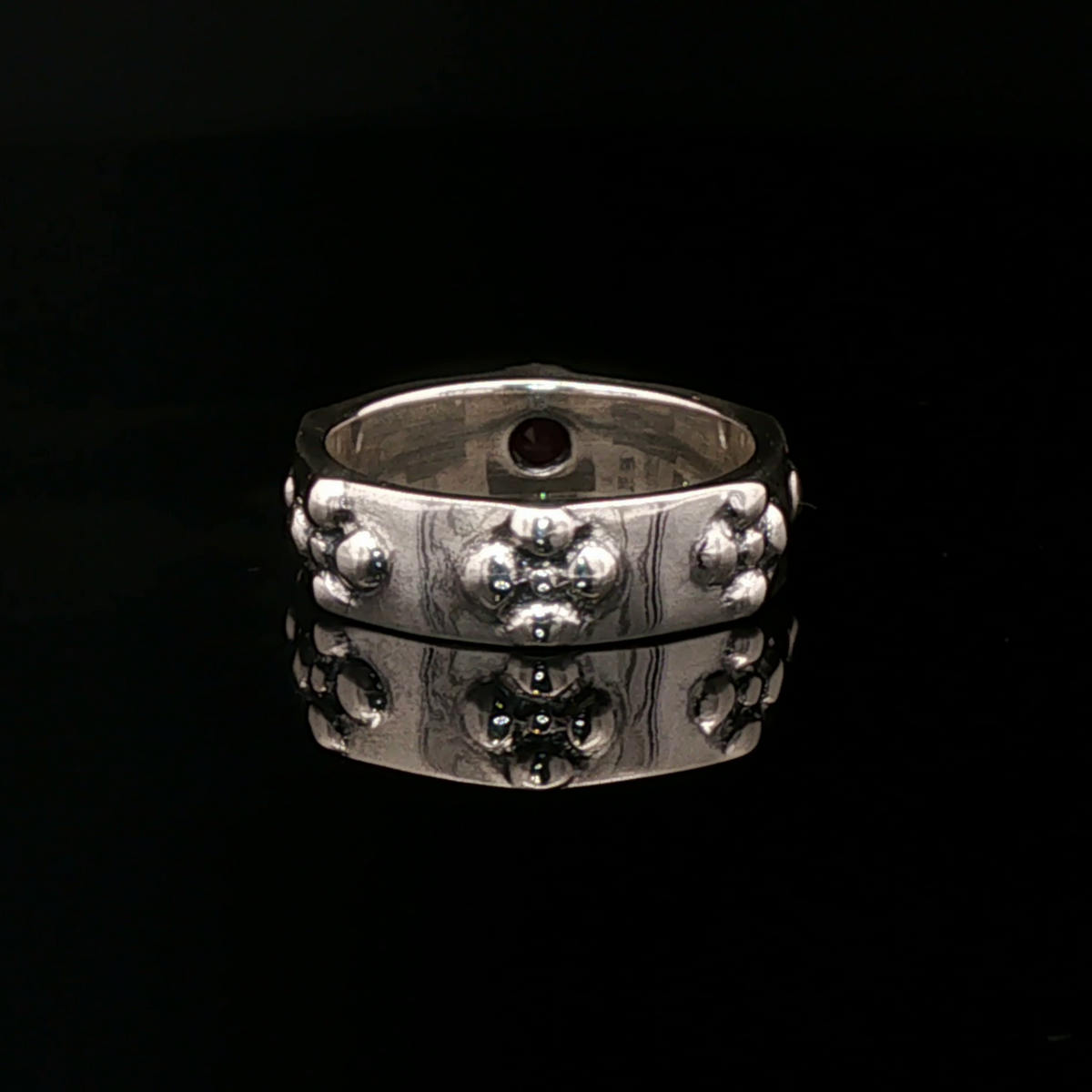 Braidless Howls Moving Castle Ring in Sterling Silver with Natural Gemstones - Le Dragon Argenté