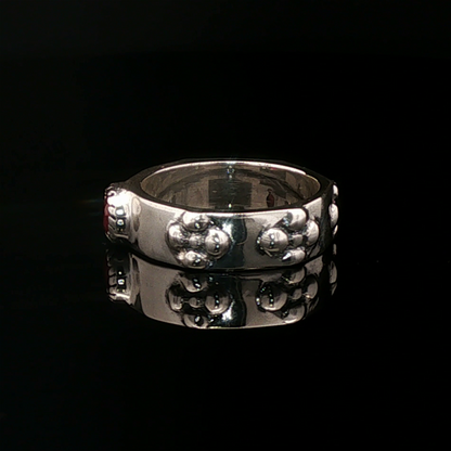 Braidless Howls Moving Castle Ring in Sterling Silver with Natural Gemstones - Le Dragon Argenté