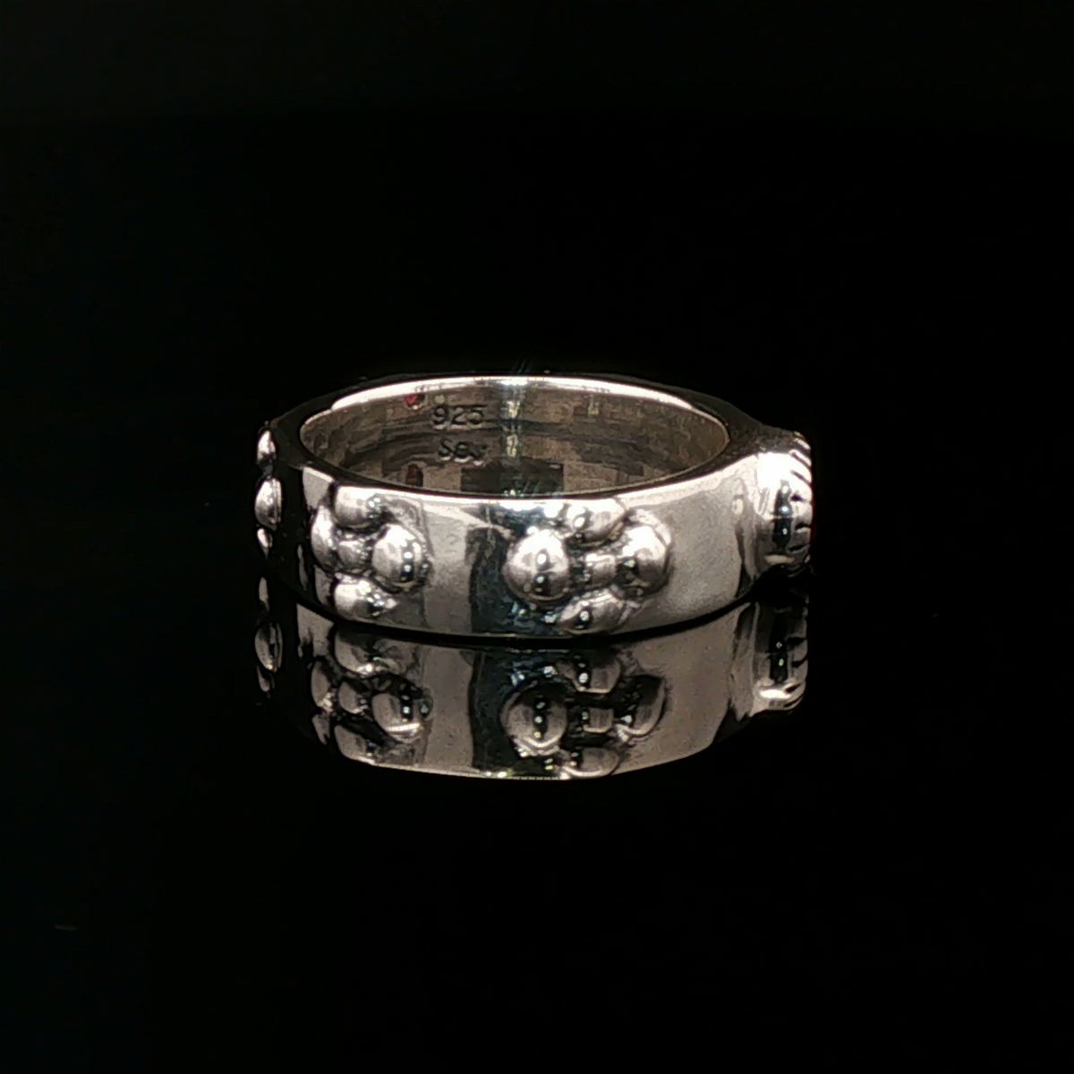 Braidless Howls Moving Castle Ring in Sterling Silver with Natural Gemstones - Le Dragon Argenté
