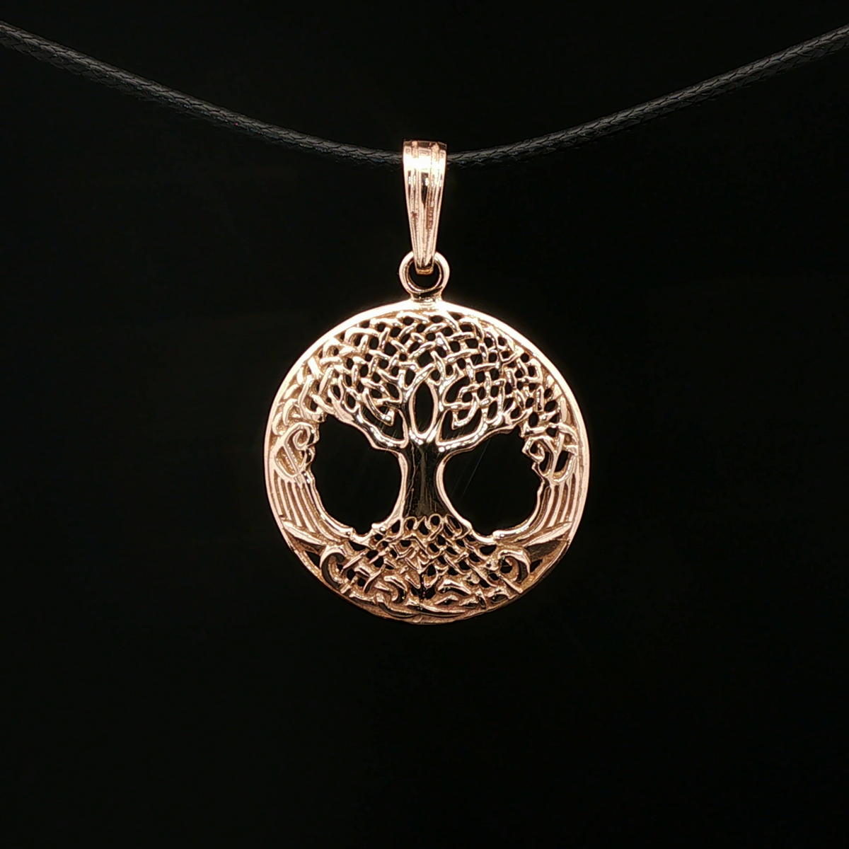 Celtic Tree of Life Pendant in Antique Bronze - Le Dragon Argenté