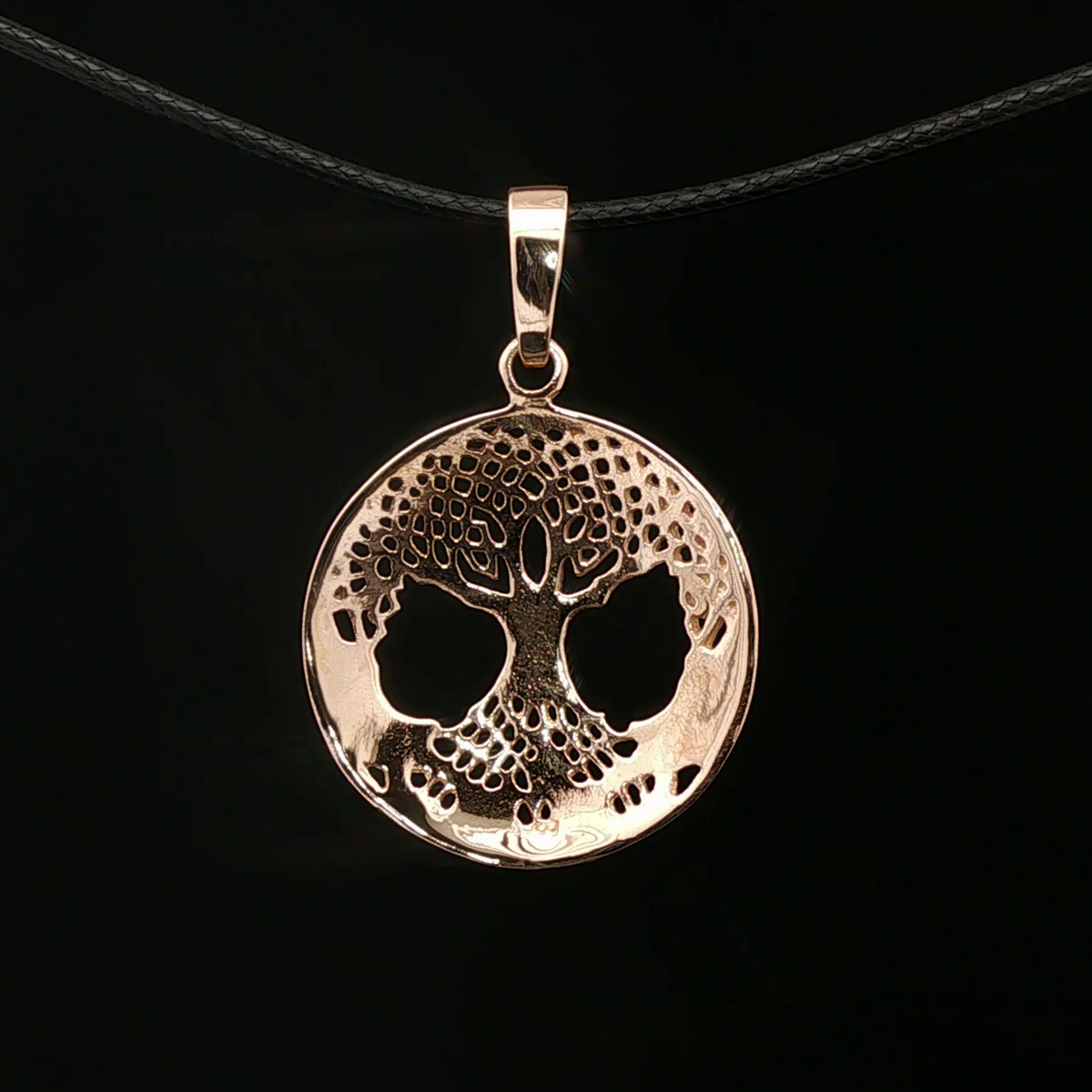 Celtic Tree of Life Pendant in Antique Bronze - Le Dragon Argenté