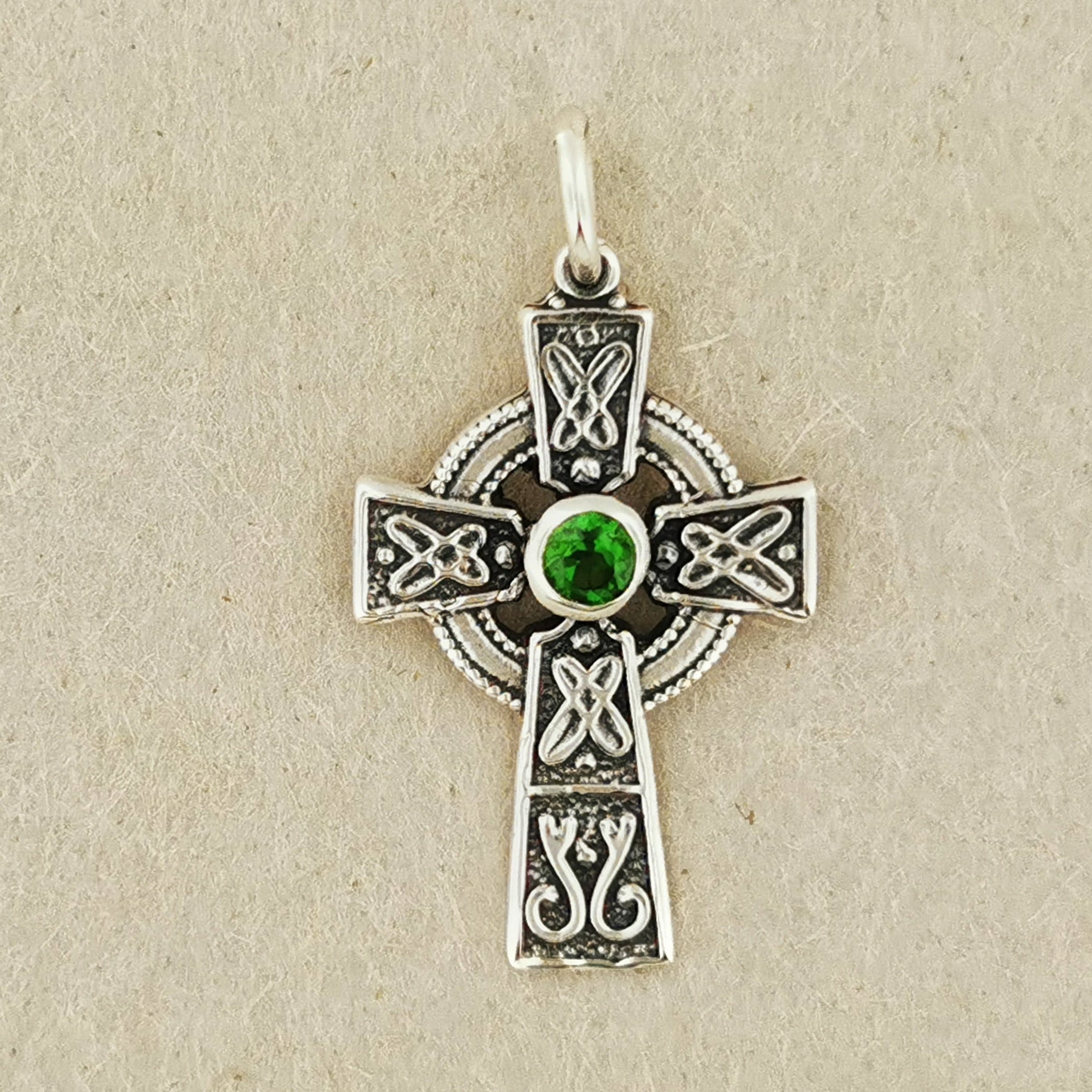 Stunning Dancing Stone Celtic Cross Pendant - Our Jewelry is Timeless -  Celtic Elegance