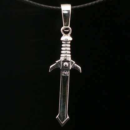 Sword Pendant in Sterling Silver - Le Dragon Argenté