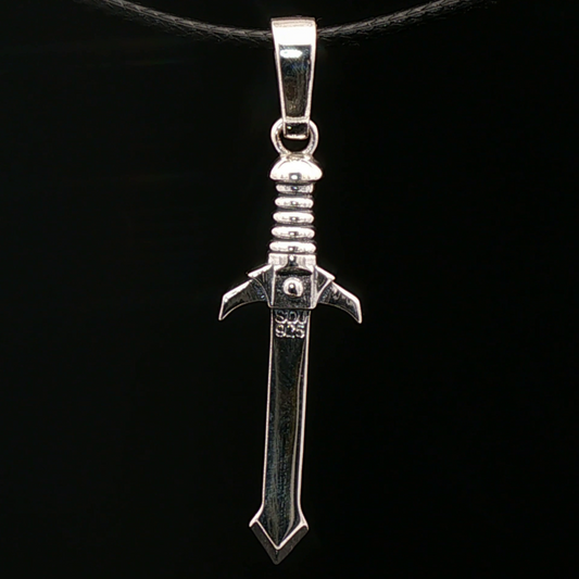 Sword Pendant in Sterling Silver - Le Dragon Argenté