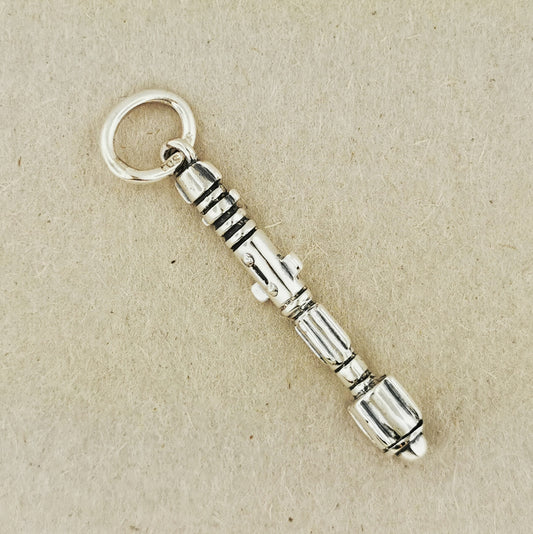 Dr. Who Sonic Screwdriver Pendant in Sterling Silver or Antique Bronze