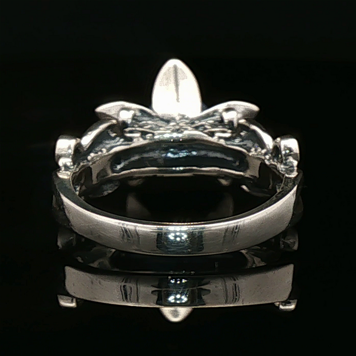 Elven Flower Birthstone Ring in Sterling Silver  - Le Dragon Argenté