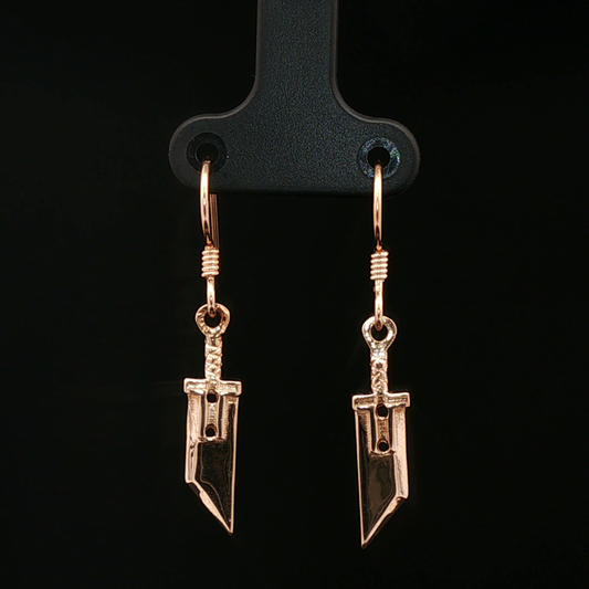 FF7 Small Buster Sword Earrings - Le Dragon Argenté