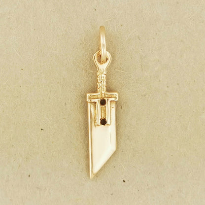 FF7 Small Buster Sword Charm in Antique Bronze, FFVII Sword Charm, FF7 Cloud Strife Sword Pendant, FFVII Buster Sword, Buster Sword Pendant, Gamer Girl Jewelry, Final Fantasy Jewelry, Final Fantasy Cloud Charm, Buster Sword Charm, Bronze Buster Sword, Bronze Buster Sword Pendant, Small Buster Sword, FF7 pendant, FF7 charm pendant, FF7 Jewelry, FF7 Jewellery