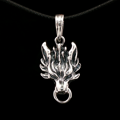 Final Fantasy 7 Fenrir Wolf Pendant - Le Dragon Argenté