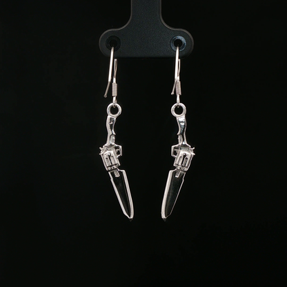 Final Fantasy 8 Gunblade Charm Earrings - Le Dragon Argenté