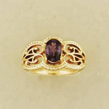 gothic filigree ring with gemstone in antique bronze, bronze gemstone ring, bronze gothic ring, bronze filigree ring, bronze gothic filigree ring, bronze gothic filigree gemstone ring, bronze engagement ring, gemstone engagement ring, filigree engagement ring, gothic ring, gothic gemstone ring, gothic filigree ring, 1950s gemstone ring, 1950s gothic ring, midcentury gemstone ring, retro gemstone ring, vintage gemstone ring in bronze