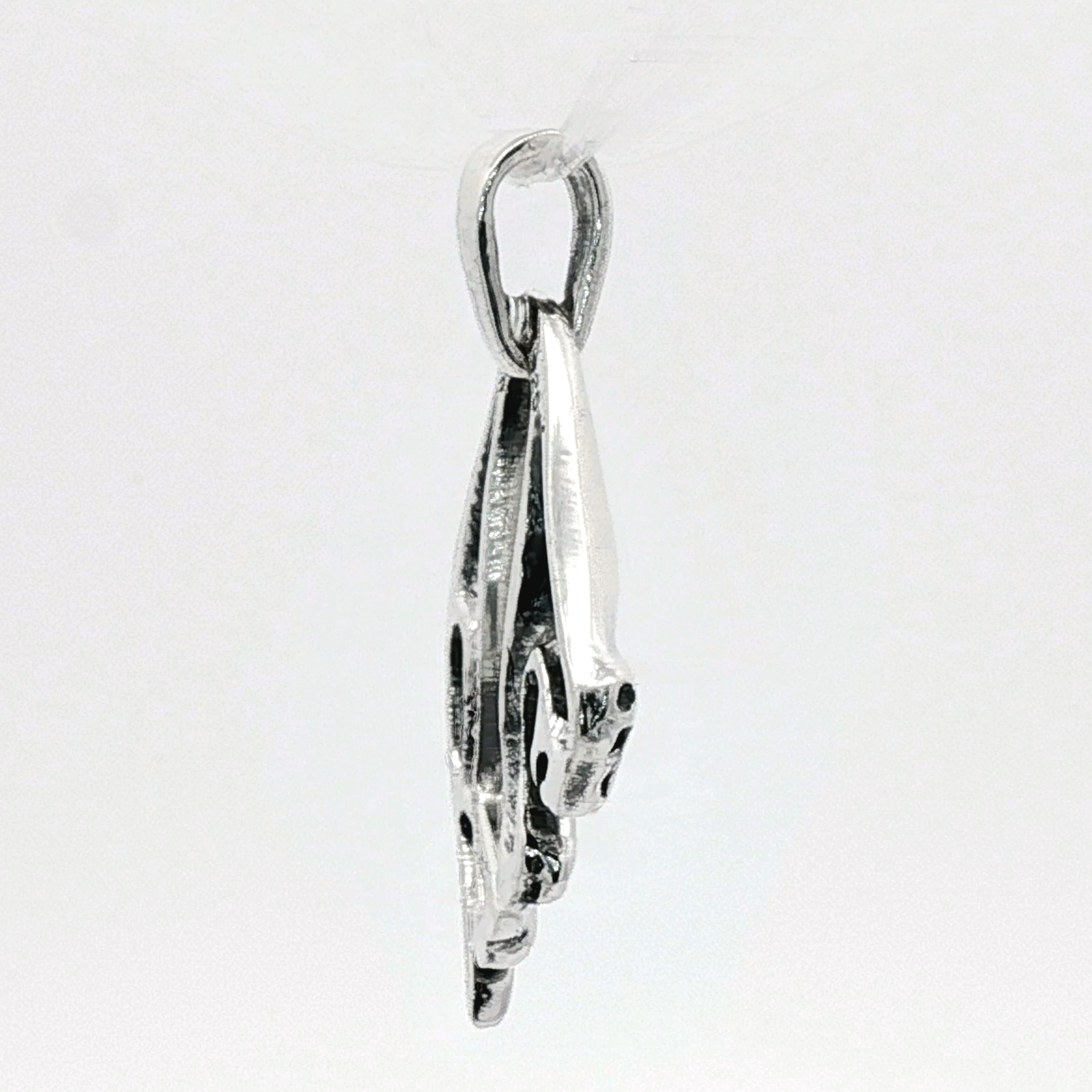 Hanging Cat Pendant in Sterling Silver or Antique Bronze - Le Dragon Argenté