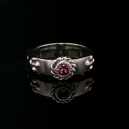 Howls Calcifer Ring in Stainless Steel with Imitation Birthstone - Le Dragon Argenté