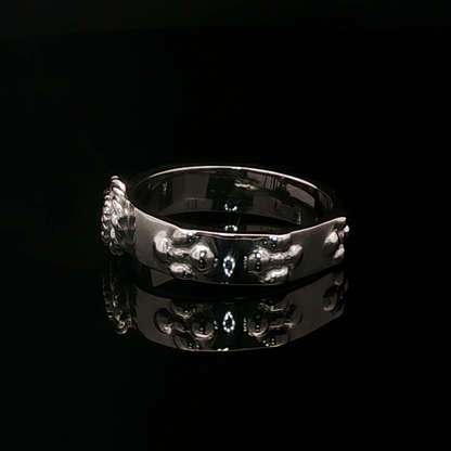 Howls Calcifer Ring in Stainless Steel with Imitation Birthstone - Le Dragon Argenté