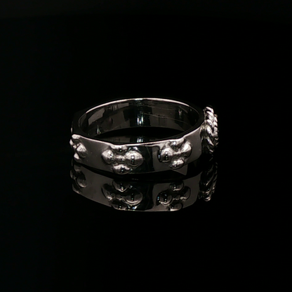 Howls Calcifer Ring in Stainless Steel with Imitation Birthstone - Le Dragon Argenté